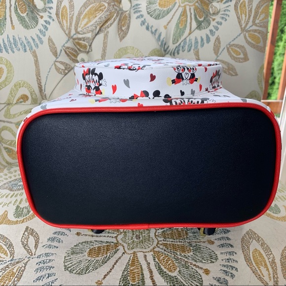 New! Loungefly Disney Mickey Minnie Mini Backpack - Picture 4 of 5